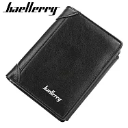 【Baellerry 佰利瑞】9卡創意多收納拉鍊零錢包男用短夾(D1307) _黑色