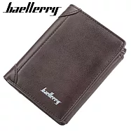 【Baellerry 佰利瑞】9卡創意多收納拉鍊零錢包男用短夾(D1307) _褐色