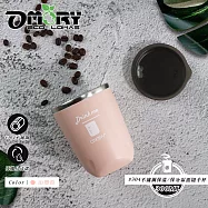 【OMORY】巧口杯 #304不鏽鋼保溫/保冷霧面隨手杯300ml(附杯蓋)- 山櫻粉