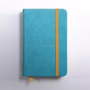 【Rhodia|Rhodiarama】Hardcover 精裝硬皮束帶筆記本_A6_象牙色_空白_90g_96張_ 土耳其藍