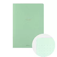MIDORI 點點彩色筆記本A5- 綠