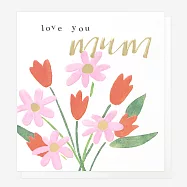 Caroline Gardner 英國進口燙金母親節賀卡- 鬱金香