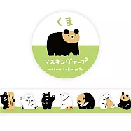 表現社 透明玻璃紙膠帶 高旗将雄-熊