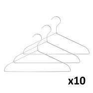 [MUJI無印良品]鋁製洗滌用衣架/3支組/約寬42cm(10入)