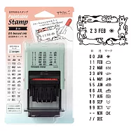 MIDORI 迴轉日期印章- 貓咪