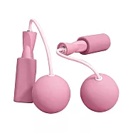 【EZlife】健身負重無繩繩球跳繩- 粉色