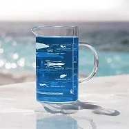 【賽先生科學工廠】海底生物分佈圖玻璃把手高燒杯