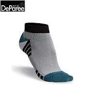 蒂巴蕾 石墨烯氧化鋅抑菌消臭襪-足弓支撐 L(航道) 自然灰色