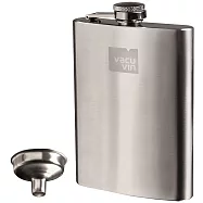 《VACU VIN》隨行酒壺(霧銀240ml) | 隨身酒瓶 攜帶酒壺