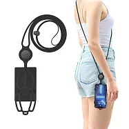 Bone 蹦克 斜背手機綁三代-卡套版 手機掛繩吊繩背繩 斜背-簡約黑