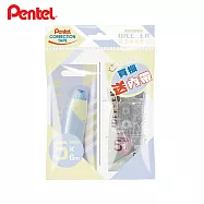 (2入1包)PENTEL WEEZER 5mm 自動修正帶特惠組 藍黃