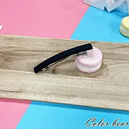 【卡樂熊】韓系簡約方形百搭造型彈簧夾/髮夾(五色)- 黑色