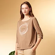 【ST.MALO】海洋空調SEAWOOL絲光沁心精品女上衣-2214WT- 2XL 摩卡棕