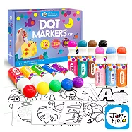 【JarMelo 原創美玩】點點畫筆套裝 12色 JA93931