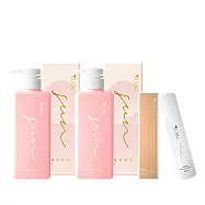 NUKAH 新雨舒敏頭皮調理洗護組 (修護洗髮精600ml+修護護髮乳600ml+精華液60ml)