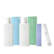 NUKAH 新雨滋養頭皮調理洗護組 (涼感洗髮精600ml+輕潤護髮乳600ml+精華液60ml)
