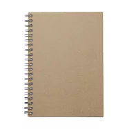 【MUJI 無印良品】雙環筆記本(空白)/80張.B6.米