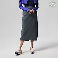 ADISI UPF50+防曬抑菌遮陽長裙片AD2211046 (F) / 吸濕排汗 彈性 抗紫外線 抗UV 抗菌 防臭 防曬裙 遮陽裙 FREE 烏木灰