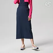 ADISI UPF50+防曬抑菌遮陽長裙片AD2211046 (F) / 吸濕排汗 彈性 抗紫外線 抗UV 抗菌 防臭 防曬裙 遮陽裙 FREE 黛藍