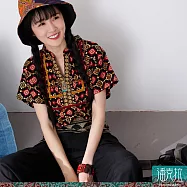 潘克拉 | 印度圖騰手工織布寬版上衣 TM336 FREE 圖片色