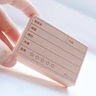 【Groww and Gloww】木製印章 Vol.2 常日 旅程紀錄