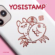 YOSISTAMP/呦嘻百分百-金屬貼紙 金魚