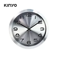 【KINYO】現代風金屬掛鐘 12吋 CL-161