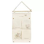 【日本正版授權】湯姆貓與傑利鼠 壁掛收納袋 掛袋 收納袋 居家收納 Tom and Jerry