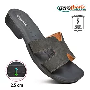 【Aerothotic 羅素】FLANEUR 低足弓 造型平版拖鞋 女 US9 灰色
