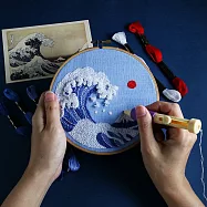 【俄羅斯刺繡】葛飾北齋-浮世繪-新手材料包