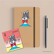 JzFun /大刺繡裝飾貼 微笑柴犬 (富士山)