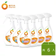 橘子工坊 家用清潔類浴廁清潔劑-兩用噴槍480mlx6入組