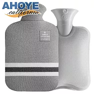 【Ahoye】2000cc注水式熱水袋 (附贈針織絨布套) 熱敷袋