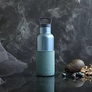 美國HYDY時尚保溫水壺_水波紋夢幻新色_ 寶石藍 - 亞得里亞海 480ml 不銹鋼保溫壺