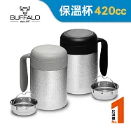 【Buffalo牛頭牌】晶鑽辦公杯420cc 黑色
