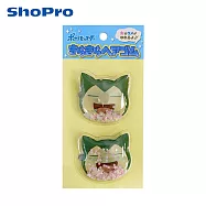 【日本正版授權】寶可夢 造型流沙髮圈 2入組 空氣流沙/泡泡流沙 髮束/髮飾 神奇寶貝/皮卡丘/伊布 - 卡比獸