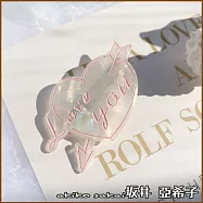 『坂井.亞希子』星幻炫光系列小清新可愛造型鴨嘴夾 -愛心