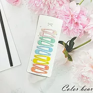 【卡樂熊】基本小清新亮彩10入組造型髮夾/邊夾(七款)- G款