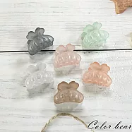 【卡樂熊】基本百搭透明迷你6入組造型爪夾/髮夾/邊夾(六款)- 皇冠