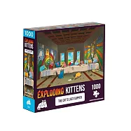 Asmodee艾賜魔袋桌遊 / 爆炸貓1000片拼圖: 貓的最後晚餐 英文版 Exploding Kittens 1000 Piece Puzzle The Cats Last Supp