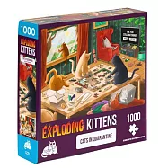 Asmodee艾賜魔袋桌遊 / 爆炸貓1000片拼圖: 隔離中的貓 英文版 Exploding Kittens 1000 Piece Puzzle Cats In Quarantine