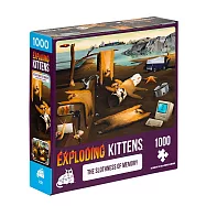 Asmodee艾賜魔袋桌遊 / 爆炸貓1000片拼圖: 記憶的懶散 英文版 Exploding Kittens 1000 Piece Puzzle The Slothness