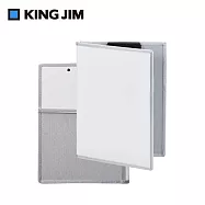 【KING JIM】ALL IN CLIPBOARD 口袋收納板夾 二折式收納款 白色