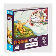 Asmodee艾賜魔袋桌遊 / 爆炸貓1000片拼圖: 貓的創世紀 英文版 Exploding Kittens 1000 Piece Puzzle The Creation Of Cat