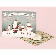 【 Clap Clap 】POLAR BEAR FAMILY CARD 聖誕卡片