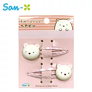 【日本正版授權】角落生物 造型髮夾 2入組 BB夾/復古髮夾/髮夾/小髮夾/角落小夥伴 - 粉色款