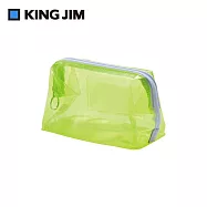 【KING JIM】CHEERS! PVC大開口收納包 黃色 (CH5540T-YL)