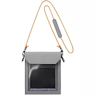 【KING JIM】Flatty One Mile多用途可斜背收納袋 M 灰色 (5564-GR)