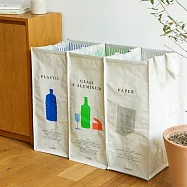 【韓國Dailylike】居家萬用大型分類防水收納袋3入 ‧ more slim