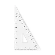 【MUJI 無印良品】壓克力三角尺.30度角/60度角